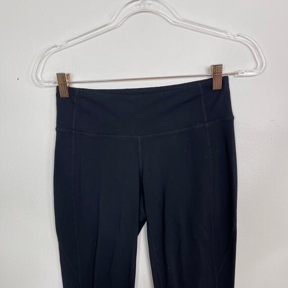 Athleta Small S Black Revelation Capri Leggings Athletic Yoga Stretch Workout - Picture 3 of 13